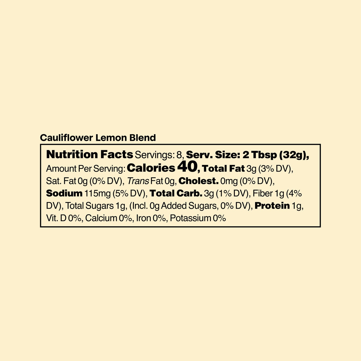 Cauliflower Lemon Blend 3pk